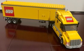 LEGO Truck 3221 CITY Traffic 100% Complete 2 Figures