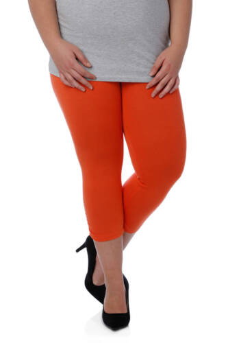 neuf legging 3//4 orange mandarine taille 46-48-50-52-54