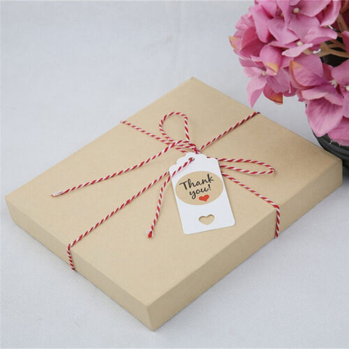 100pcs Blank Kraft Paper Hang Tags Wedding Party Favor Label Price Gift Cards RS