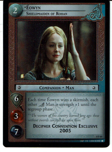 LORD OF THE RINGS TCG / CCG PROMO 0P88 foil SHIELDMAIDEN OF ROHAN EOWYN 