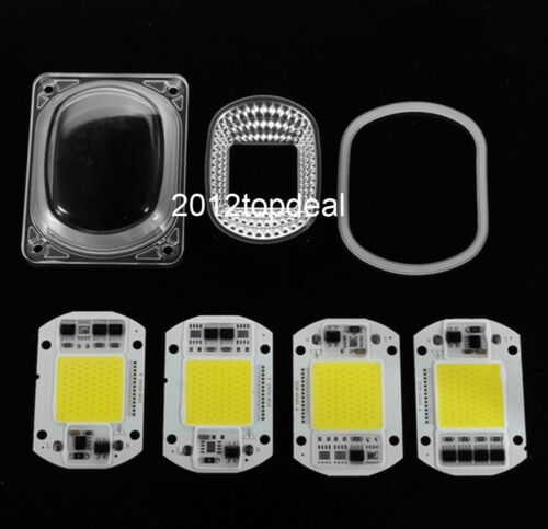LED COB Grow White Chip+Lens Reflector 50W 30W 20W 110V/220V For LED Flood Light 