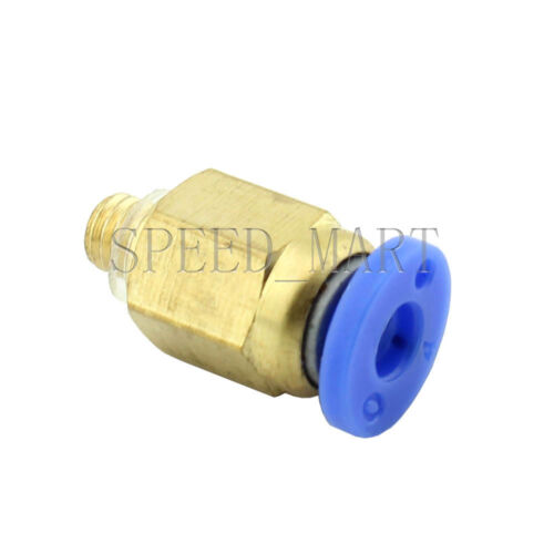 10XMale Connector Tube M5*0.8metric Threaded Pneumatic Quick Release Air Fitting