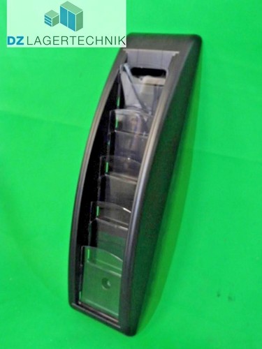 Wandprospekthalter Paperflow 5 Fächer DIN A6 schwarz Flyerhalter Prospekthalter