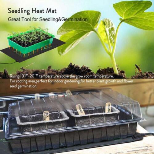 18W Seedling Heating Mat Waterproof Plant Seed Germination Propagation Clone 
