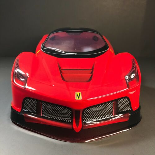 Red Super Car Body PVC Shell For 1//10 OnRoad Car
