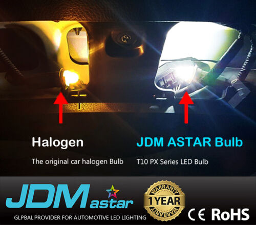 JDM ASTAR 6x 33-SMD 42mm White LED License map dome door Lights Bulbs 211-2 578
