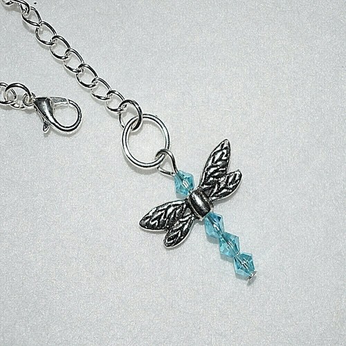 Crystal Dragonfly Beaded Car Rear View Mirror Charm Driving Test Pass Gift