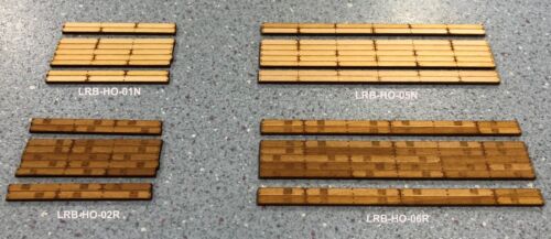 Pack LRB-HO-06R Timber Level Crossing Double Pack HO
