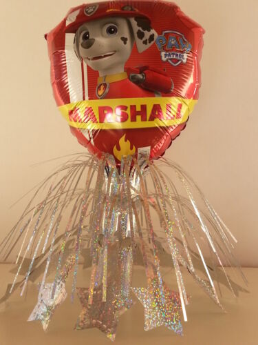 5 Paw Patrol Table CenterPieces Birthday Foil Balloons Decorations Favors Prizes 