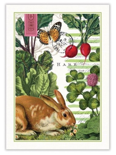 Michel Design Works Coton Cuisine Torchon Jardin-Lapin de Pâques-Neuf