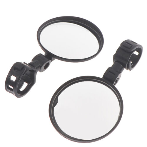 2Pcs Bicycle Mirror Handlebar Rearview Mirror Wide Angle 360 degree Rh3