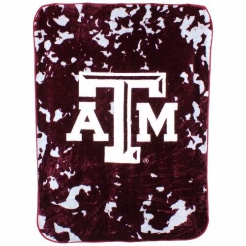 Texas A&M Aggies College Covers 63 x 86 Soft Raschel Plush Throw Blanket