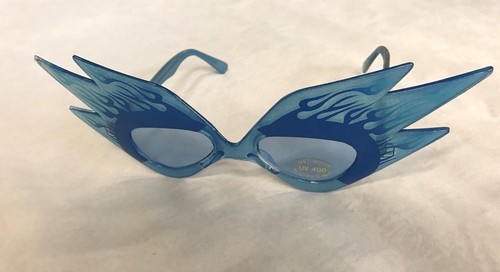 Brille Glases Partybrille Party Disco Karneval Fasching Blau