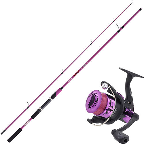 Angelset Pink Balzer Modul Shika Spin 45 2,70m Angelrute Rolle mit Schnur NEU