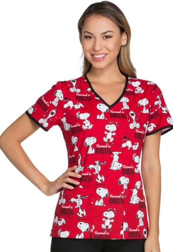 Snoopy Women/'s Scrub Top