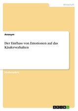 Der Einfluss von Emotionen auf das Käuferverhalten Anonym
