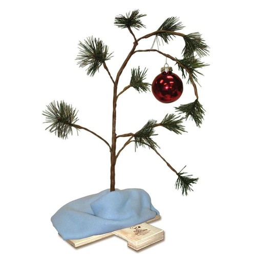 NIB Peanuts Charlie Brown Christmas Tree With Linus Blanket by Product Works 24/"