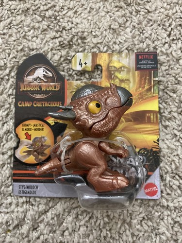 NEW 4x LOT Jurassic World Snap Squad Camp Cretaceous Metallic Dinosaurs Wave 7