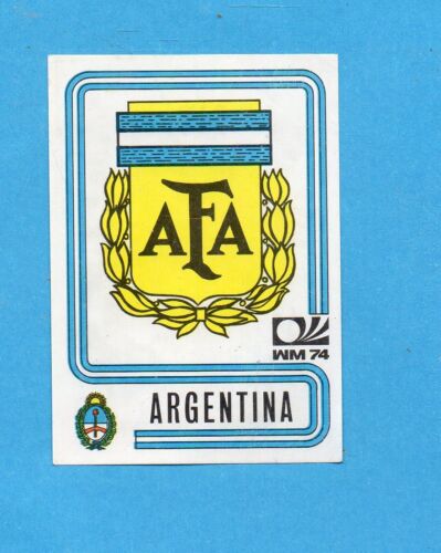 ARGENTINA MONACO//MUNCHEN 74-PANINI-Figurina n.317 Recuperata SCUDETTO//BADGE