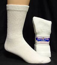 Womens white diabetic crew socks 9-11  12 pair 