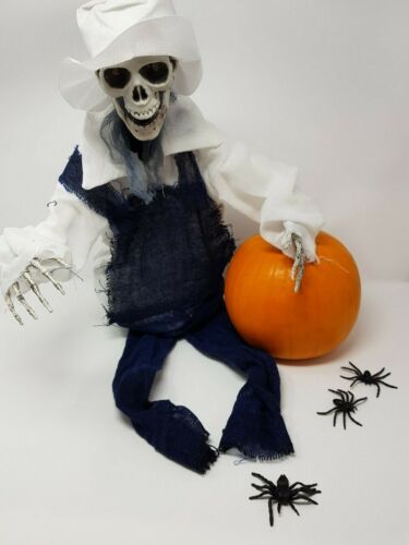Animé Squelette Dungarees Tête Halloween Hanging scène Crâne Décoration Prop 