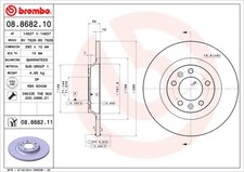 Jeu de 2 disques de frein BREMBO 08.8682.11