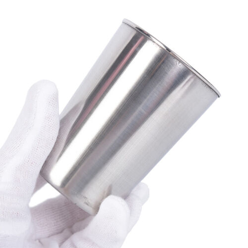 4pcs Stainless Steel Cover Mug Camping Cup Drinking Coffee Tea Beer With CaO*hu
