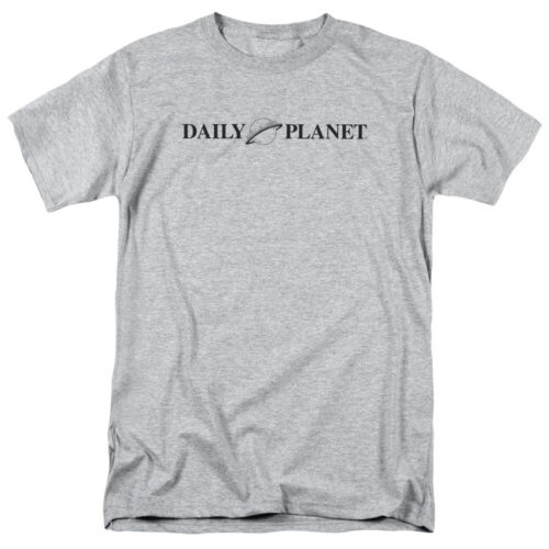 Superman Daily Planet Logo T Shirt Mens Licensed Classic DC Comic Tee Sport Gray