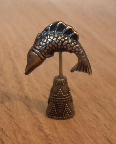 dolls house miniature Bronze Fish Ornament handmade Table fireplace Fishing LGW