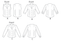 McCall/'s 6750 Easy Sewing Pattern to MAKE Fitted Shirt//Blouse Sleeve Variations