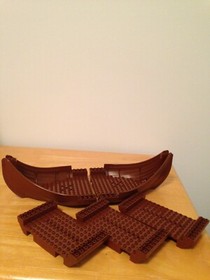 Lego set 7018 Viking Ship -  only the Bow/Stern/3 Hull mid sections - Vikings