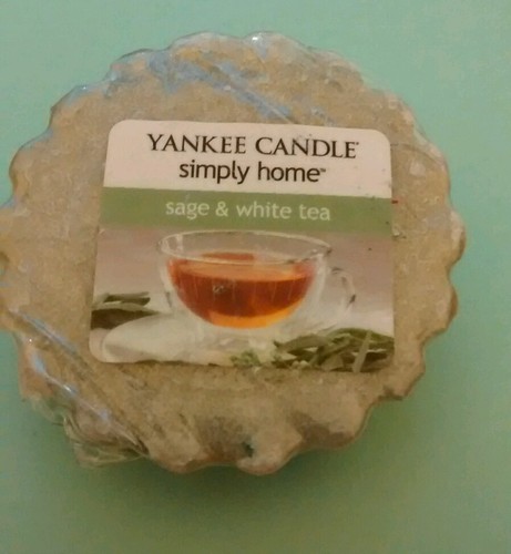 ** Yankee Candle Simply Home Wax tart-Sage /& Thé blanc **