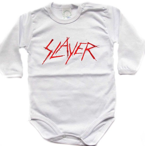 Fun Baby body Langarm Weiß SLAYER alle Größe