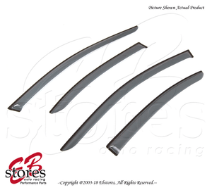 For Nissan Maxima Sedan 4 Door 2009-2015 Tape On Ash Grey JDM Window Visors 4pcs