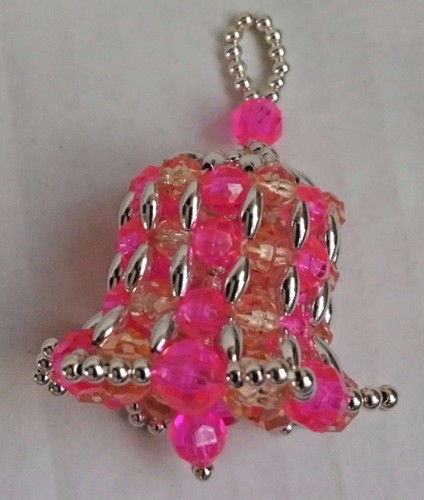 Beaded Bells Ornaments Handcrafted Choose Color