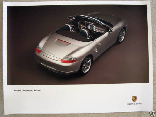 PORSCHE OFFICIAL 986 BOXSTER S 50th ANNIVERSARY LTD EDITION SHOWROOM POSTER 2004