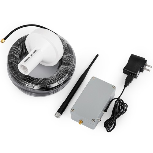 GPS Signal Repeater Amplifier Transfer L1 L2 DB2 Full Kit Distance 15 Meter USA