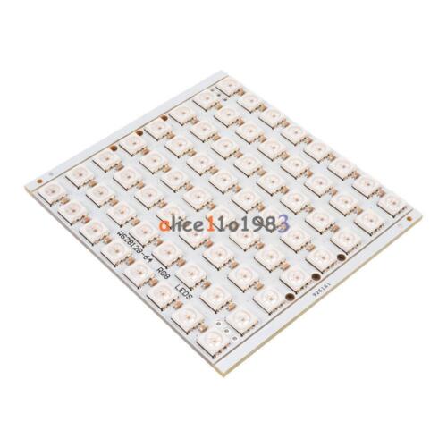 WS2812B 8x8 64-Bit Full Color 5050 RGB LED Lamp Panel Light for Arduino OS857