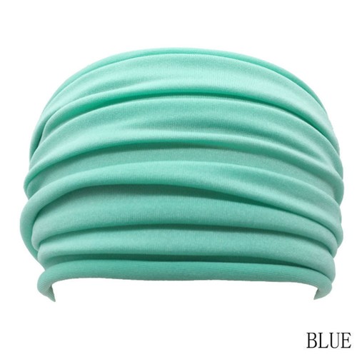 Wide Stretch Yoga Headband Turban Elastic Cotton Hair Band Head Wrap yMwzV