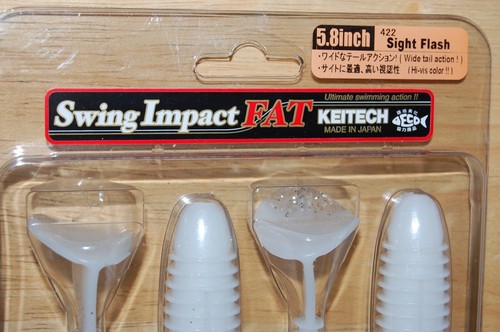keitech swing impact fat 5.8/" sight flash scented swimbait
