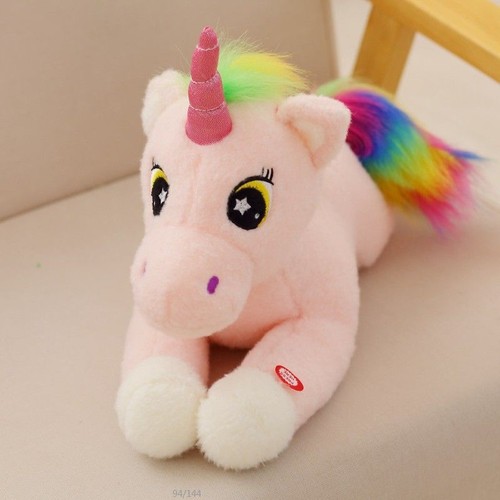 40cm LED Unicorn Plushy Stuffed Toy Lighting Up Colorful Soft Sleep Play Kid Toy