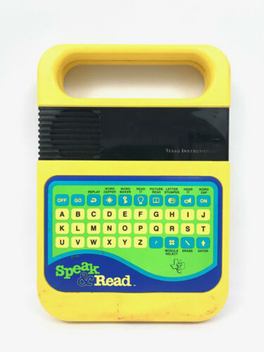 Vintage Speak and Read 1980 Texas Instruments Electronic Talking Learning Aid