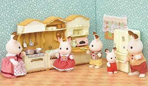 EPOCH Sylvanian families kitchen furniture Refrigerator Set from Japan* 5 Doors