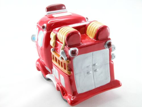 Fire Truck Ceramic Piggy Saving Bank with Music 