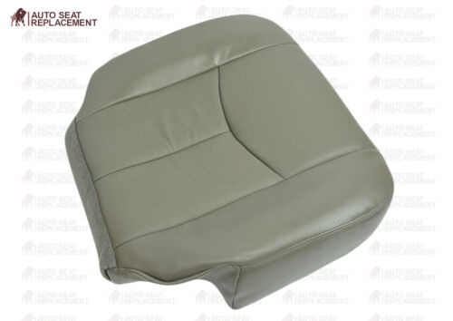 2003 To 2006 Chevy Avalanche Driver and Passenger Bottom Leather Seat Cover gray