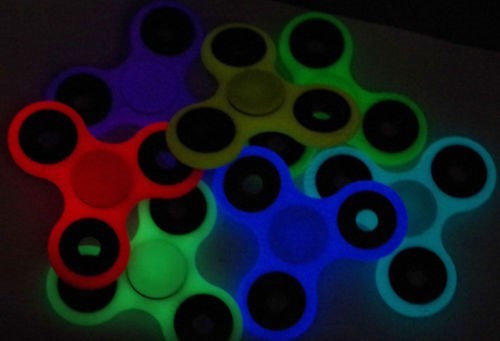 Lot of 3 Glow in the Dark Figit Spinner Hand Figit Tod ADD ADHD New in Box