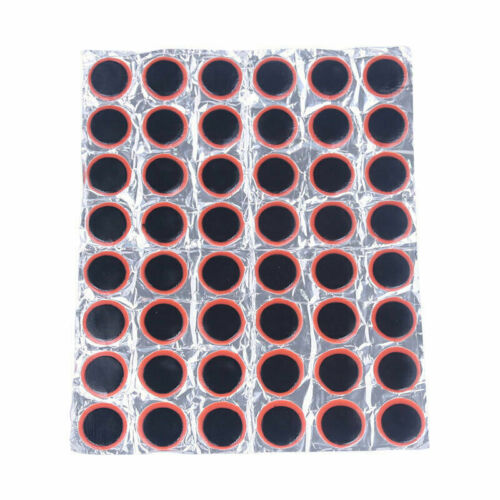 48pcs Bike Bicycle Tire Tyre Tube Puncture Repair Rubber Patches Maintenance Kit 