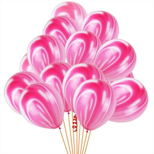 12/" BRILLANT MARBRE Agate effet Qualité Latex 10/" Ballons Fête Décoration Ballon