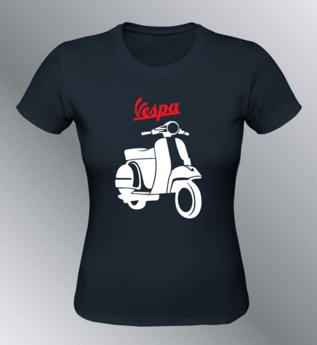 T-Shirt passt Vespa Frau sml youngtimer vintage Moped Roller 