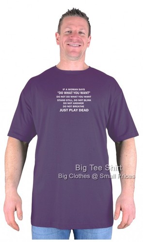 Big Mens BTS Just Play Dead T-Shirt Many Colours 2XL 3XL 4XL 5XL 6XL 7XL 8XL